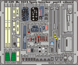 Intérieur du He 162A Spatz Eduard 32539 au 1/32 REVELL – Bild 3