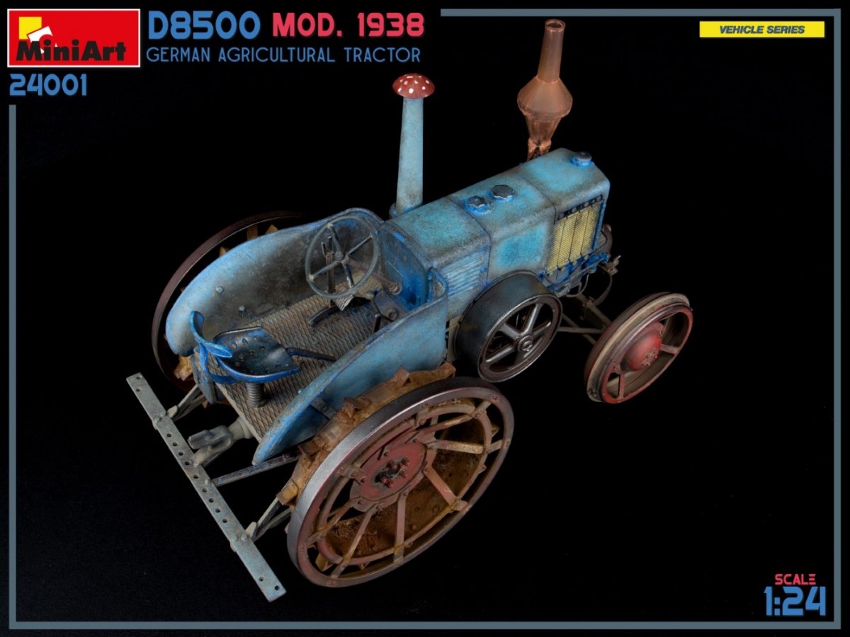 MiniArt 24001 Tracteur agricole allemand D8500 modèle 1938, échelle 1/24 – Bild 16