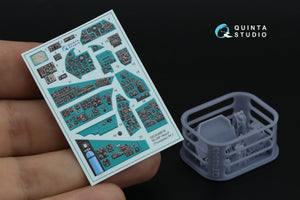 Quinta Studio QDS+48516 Mi-24P Hind-F Intérieur coloré imprimé en 3D sur papier décalcomanie (Trumpeter) (petite version) (avec pièces en résine imprimées en 3D) 1/48 – imagen 2