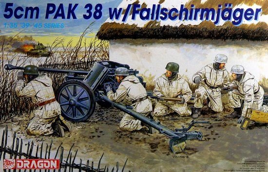 Dragon 6118 5cm Pak 38 avec Fallschirmjager 1/35