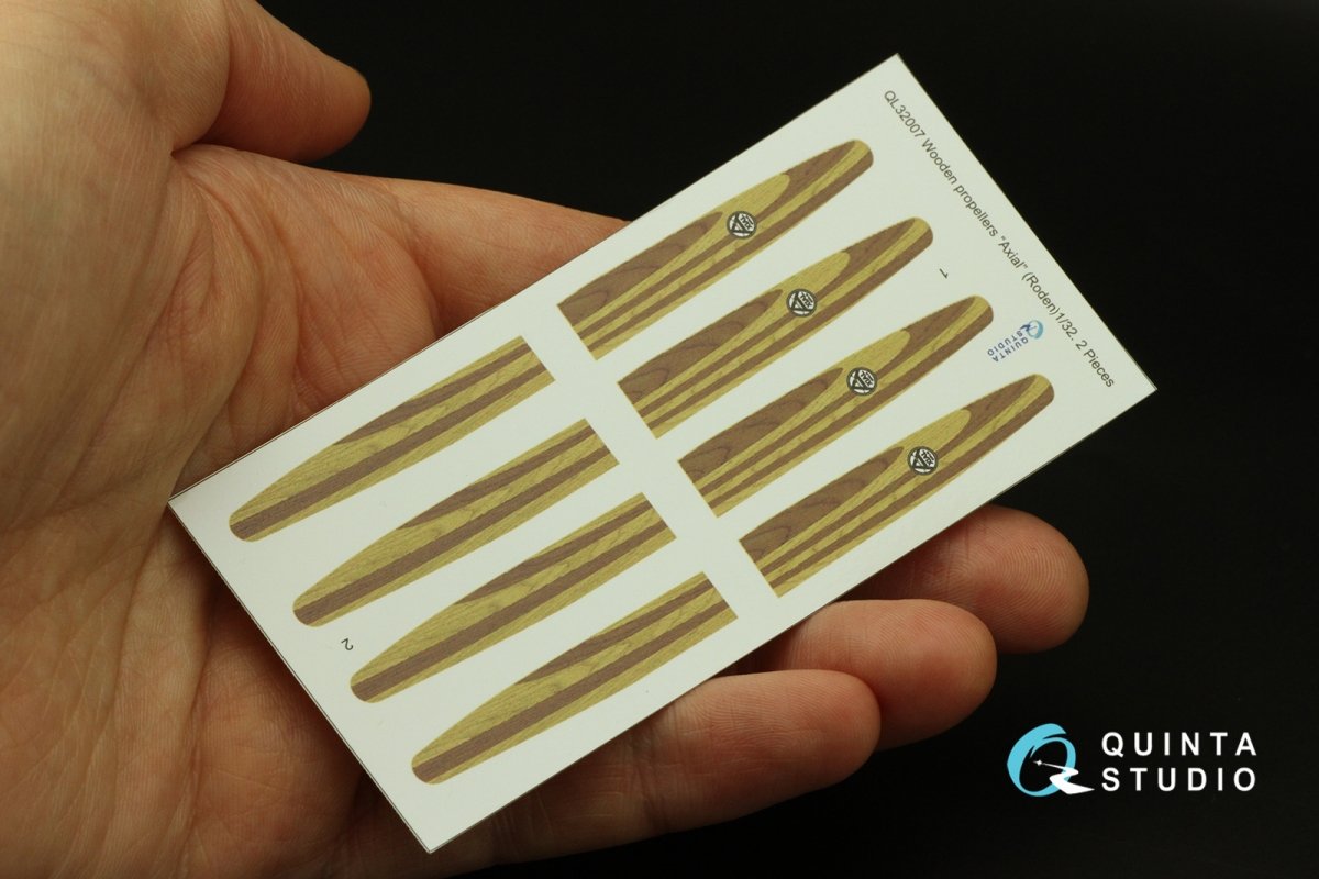 Hélices en bois Quinta Studio QL32007 Axial (Roden) 1/32 – image 2
