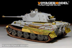 Maquette Voyager PE35929 Char King Tiger allemand de la Seconde Guerre mondiale (tourelle Porsche) pour HOBBYBOSS 84530 1/35  – immagine 3