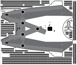 Pontos 37025FB IJN Musashi 1944 Kit de détails, pont noir charbon avancé (1/350) – imagen 15