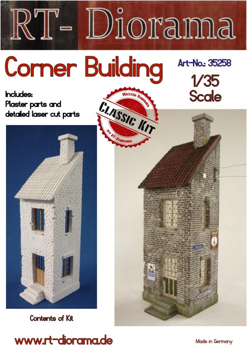 RT-Diorama 35258 Bâtiment d&amp;#39;angle 1/35