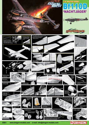 Cyber ​​​​Hobby 5561 Bf 110D &amp;quot;Nachtjager&amp;quot; (1/48)