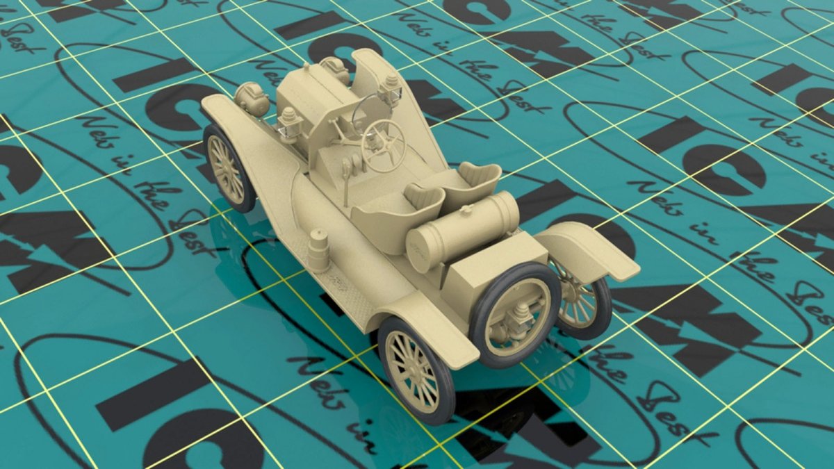 ICM 24026 Modèle T Speedster 1913 avec pilotes de voitures de sport américaines 1/24 – image 4