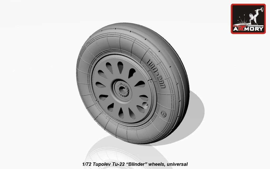 Roues Blinder pour Tupolev Tu-22 (Armory Models AW72043) au 1/72 – immagine 8