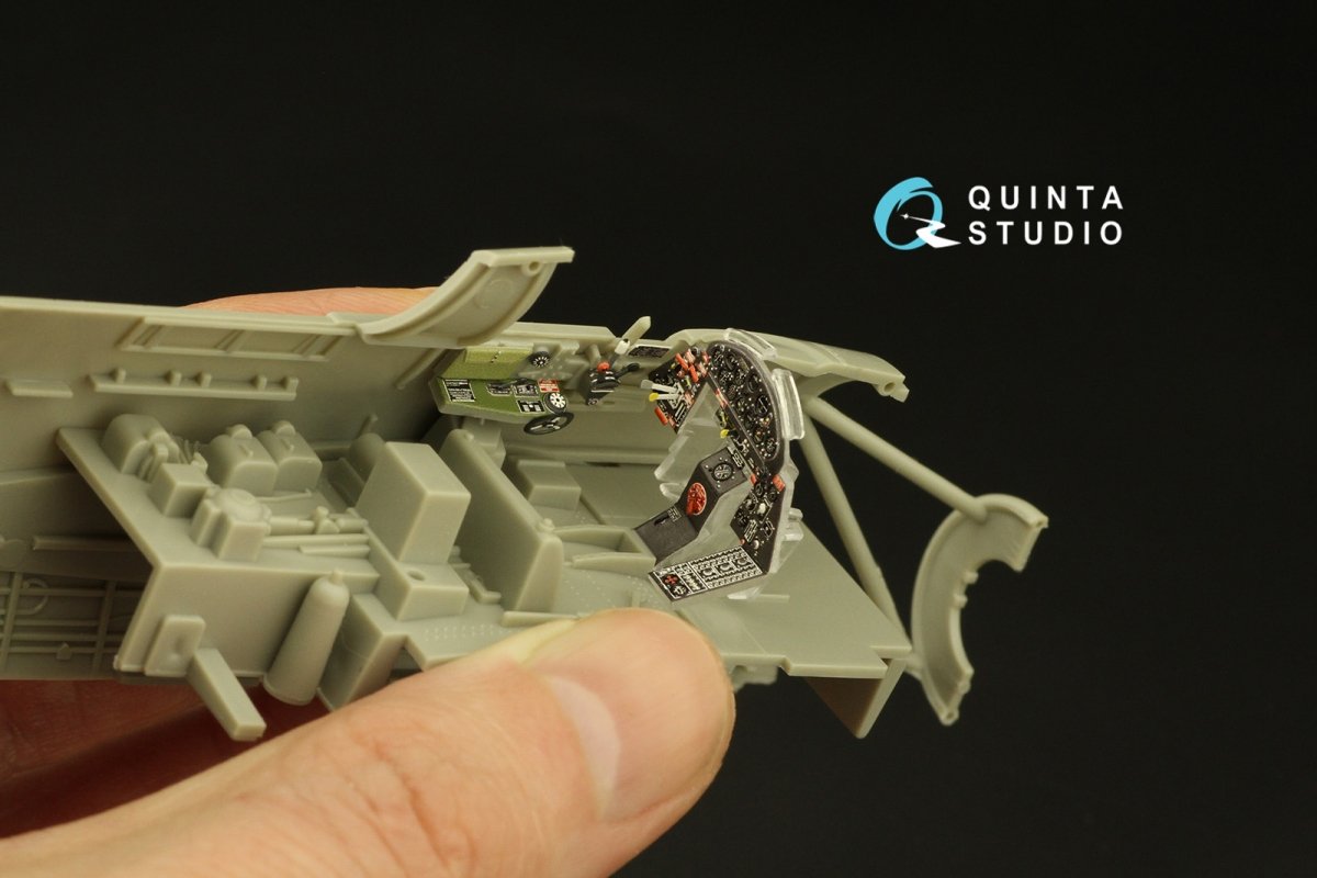 Intérieur imprimé en 3D et coloré sur papier décalcomanie Quinta Studio QD48359 TBF-1 Avenger (Academy) 1/48 – image 10