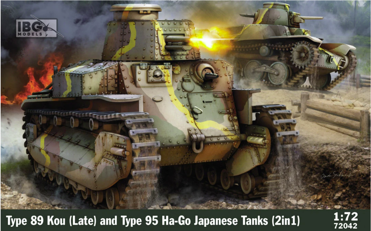 IBG 72042 Chars japonais Type 89 Kou (version tardive) + Type 95 Ha-Go (2 en 1) 1/72