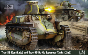 IBG 72042 Chars japonais Type 89 Kou (version tardive) + Type 95 Ha-Go (2 en 1) 1/72