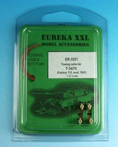 Câble de remorquage Eureka XXL ER-3531 pour T-34/76, fabriqué par l&amp;#39;usine 112, modèle 1942, échelle 1/35