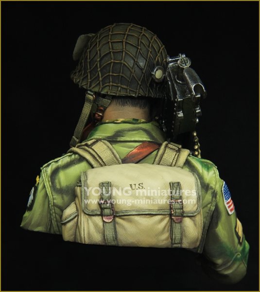 Young Miniatures YM1873 WW2 US AIRBORNE avec M1919 1/10 – immagine 6