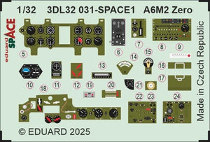 Eduard 3DL32031 A6M2 Zero SPACE TAMIYA 1/32 – zdjęcie 4