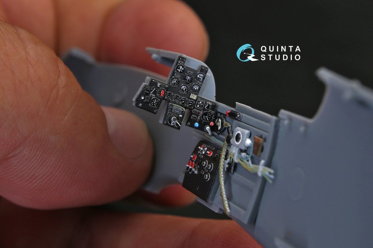 Intérieur imprimé en 3D et coloré sur papier décalcomanie Quinta Studio QD48140 Ki-61-I (pour maquette Hasegawa) 1/48 – image 7