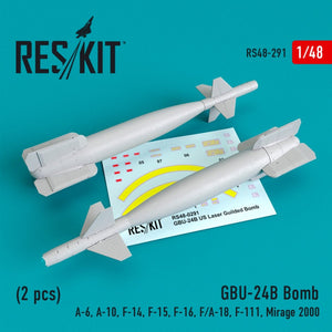 RESKIT RS48-0291 GBU-24B BOMBES (2 PIÈCES) 1/48