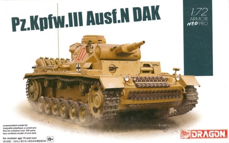 Dragon 7634 SPz.Kpfw.III Ausf. N DAK avec Neo Track 1/72