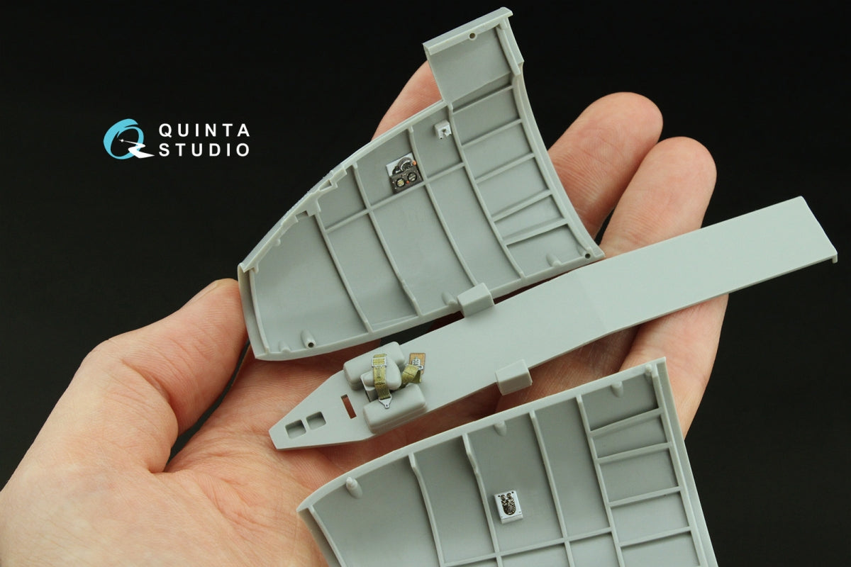 Maquette Quinta Studio QD32236 : compartiments du navigateur, du bombardier et des mitrailleurs latéraux et de queue du Boeing B-17E/F. Intérieur coloré imprimé en 3D (modèles HK) à l&amp;#39;échelle 1/32. – immagine 5