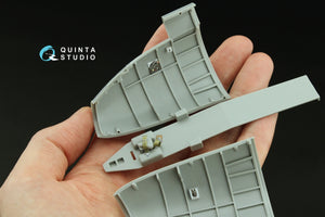 Maquette Quinta Studio QD32236 : compartiments du navigateur, du bombardier et des mitrailleurs latéraux et de queue du Boeing B-17E/F. Intérieur coloré imprimé en 3D (modèles HK) à l&amp;#39;échelle 1/32. – immagine 5