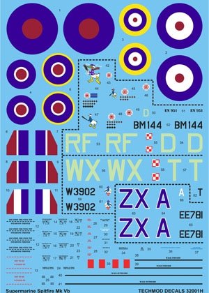 Techmod 32001 - Supermarine Spitfire Mk VB (1/32) 