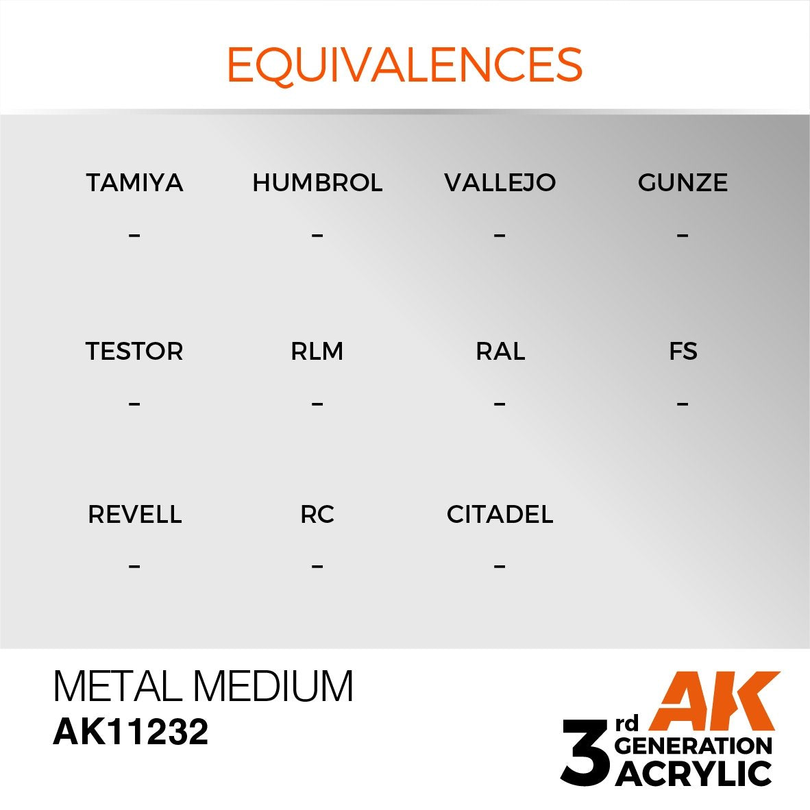 AK Interactive AK11232 METAL MEDIUM – AUXILIAIRE 17 ml – imagen 3