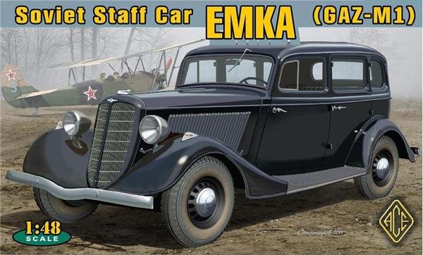 ACE 48104 Voiture d&amp;#39;état-major soviétique EMKA (GAZ-M1) (1/48)