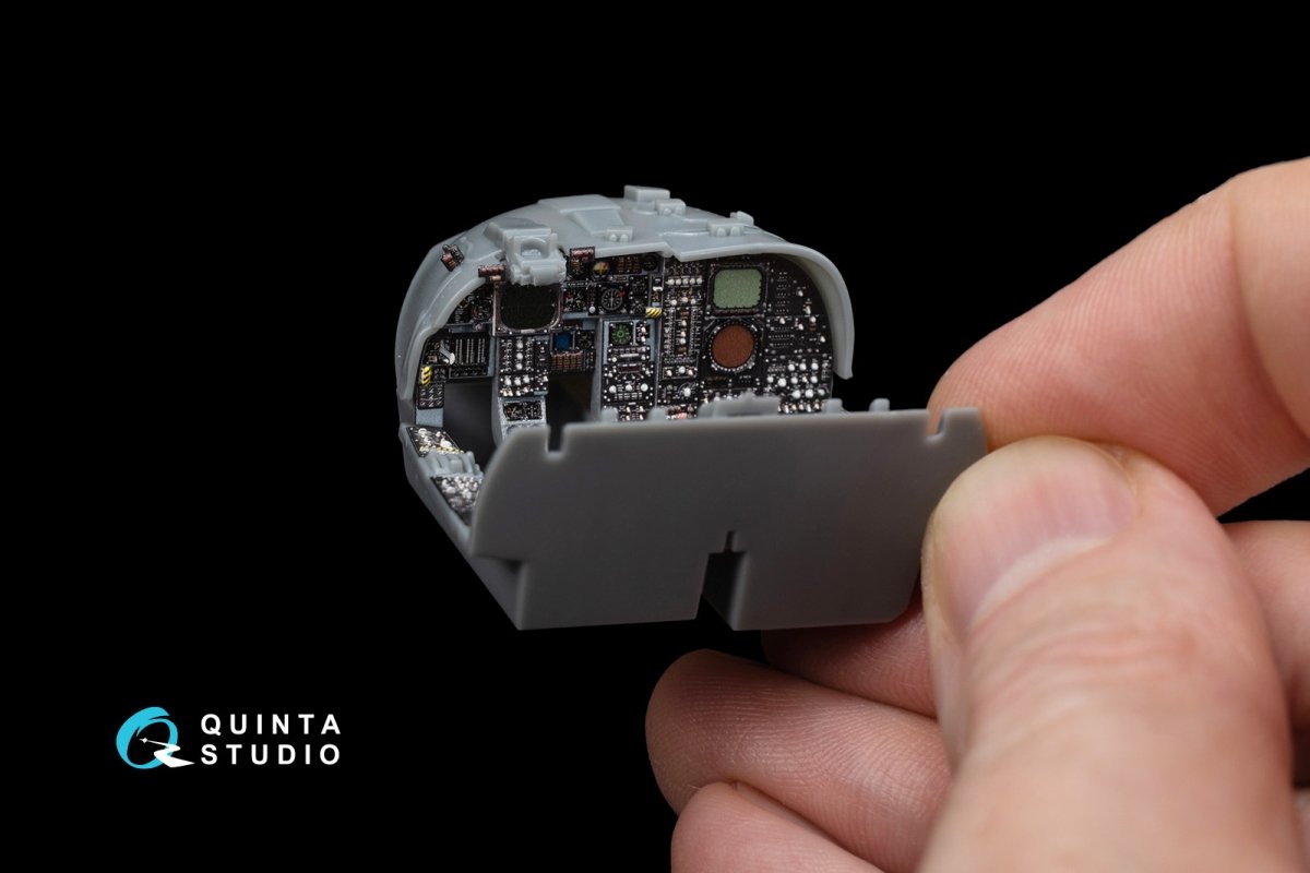 Intérieur imprimé en 3D et coloré sur papier décalcomanie Quinta Studio QD48166 A-6E TRAM Intruder (pour kit HobbyBoss) 1/48 – image 3