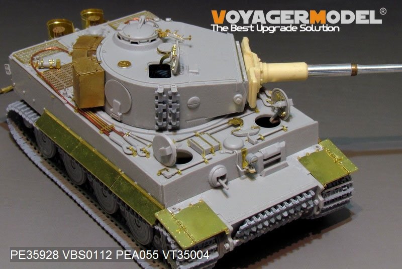 Maquette Voyager PE35928 Char Tiger I allemand de la Seconde Guerre mondiale, production tardive, pour TRUMPETER 09540, échelle 1/35 – immagine 19
