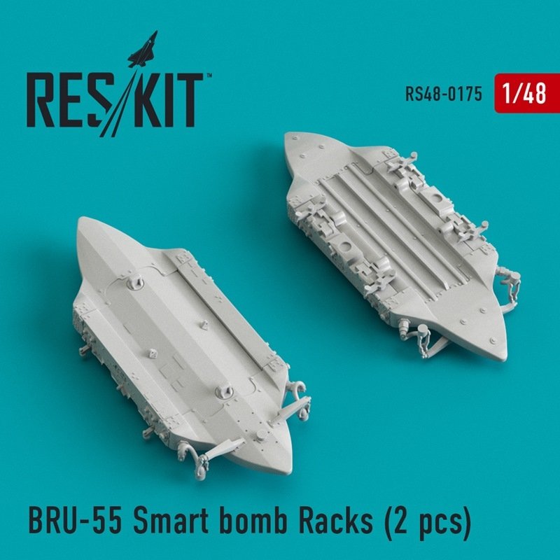 RESKIT RS48-0175 BRU-55 Supports de bombes intelligents pour F-18 (2 pièces) 1/48