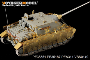 Voyager modèle PEA311 WWII allemand Jagdpanzer IV/70(A) &amp;quot;Thoma Shields&amp;quot; treillis métallique schürzen pour DRAGON 6082 6689/TRISTAR KIT 35048 1/35 – immagine 3