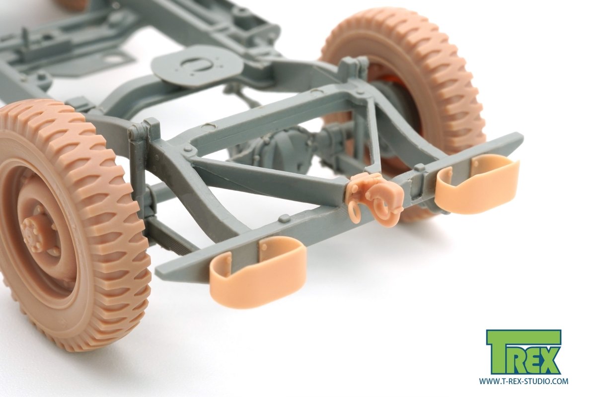 Panneau arrière T-Rex Studio TR35054 Willys MB avec crochet de remorquage pour TAKOM 1/35 – immagine 4