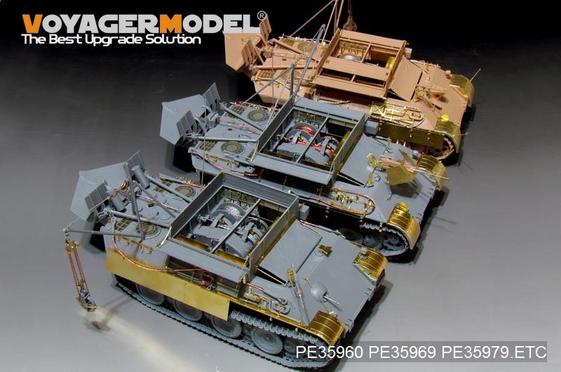 Maquette Voyager PE35960 Bergepanther Ausf.G Basic allemand de la Seconde Guerre mondiale pour TAKOM 2107 au 1/35  – immagine 20