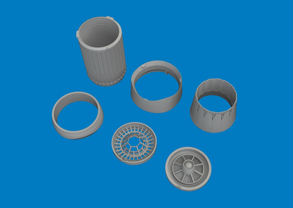 Eduard 6481197 Lockheed Martin F-16 I Sufa - Exhaust Nozzle GWH Kits / 3D-Printed 1/48
