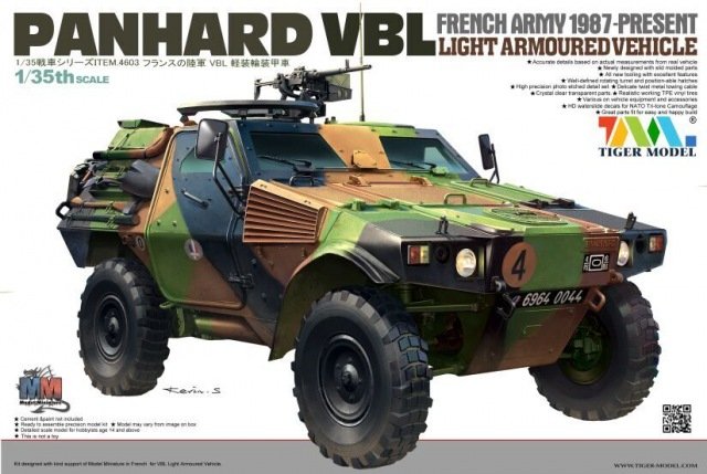 Véhicule blindé léger Tiger Panhard VBL modèle 4603, échelle 1/35