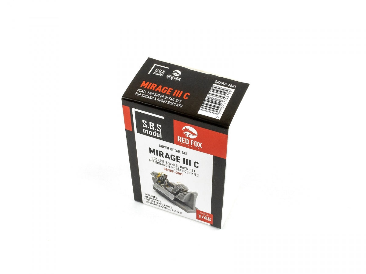 Red Fox Studio SBSRF-4801 Mirage III C Produits en résine Hobby Boss 1/48 – image 2