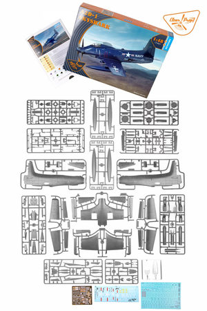 Propulseur transparent ! Kit avancé CP4801 A2D-1 Skyshark ADVANCED au 1/48 – immagine 3