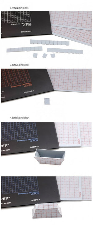Border Model BD0010-0.8 Plastic card for Modeling 190x250 - 0.8mm ( 3 PSC ) – image 3
