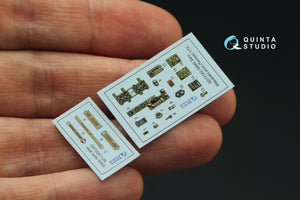 Intérieur coloré imprimé en 3D sur papier décalcomanie (Tamiya) pour A6M2 Zero (Mitsubishi Prod.) de Quinta Studio QD72162, échelle 1/72 – image 3