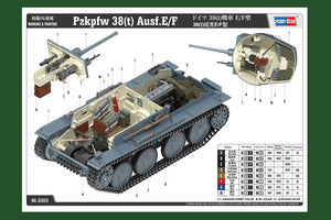 Hobby Boss 82603 38(t) tank E/F type 1/16 – zdjęcie 5