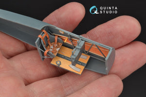 Intérieur imprimé en 3D et coloré sur papier décalcomanie Quinta Studio QD48158 pour Fokker Dr.1 (pour kit Eduard) au 1/48 – image 4
