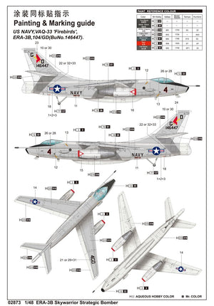 Bombardier stratégique Trumpeter 02873 ERA-3B Skywarrior – image 3