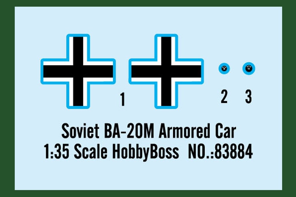 Hobby Boss 83884 Voiture blindée soviétique BA-20M 1/35 – image 2