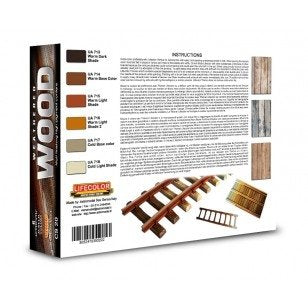 Coffret de peinture acrylique Lifecolor CS20 Bois 6 x 22 ml – image 2