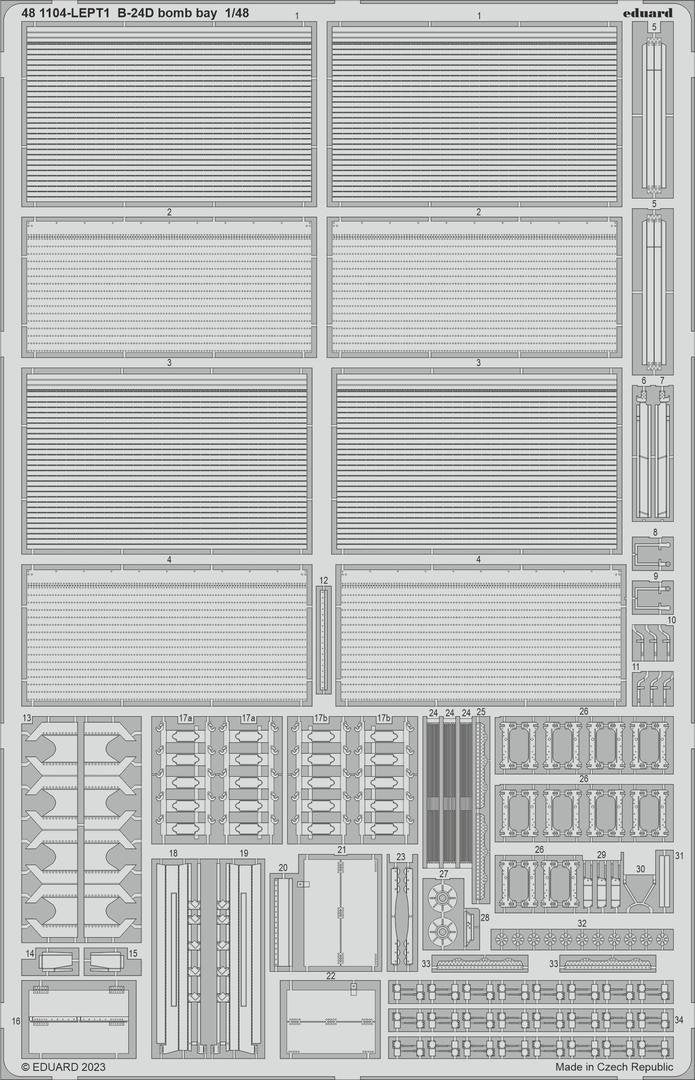 Eduard 481104 Baie à bombes B-24D REVELL 1/48 – immagine 2