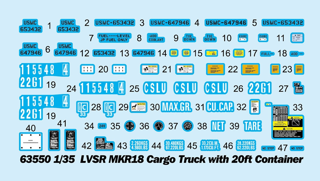 Camion cargo I Love Kit 63550 LVSR MKR18 avec conteneur de 20 pieds, échelle 1/35 – Bild 6