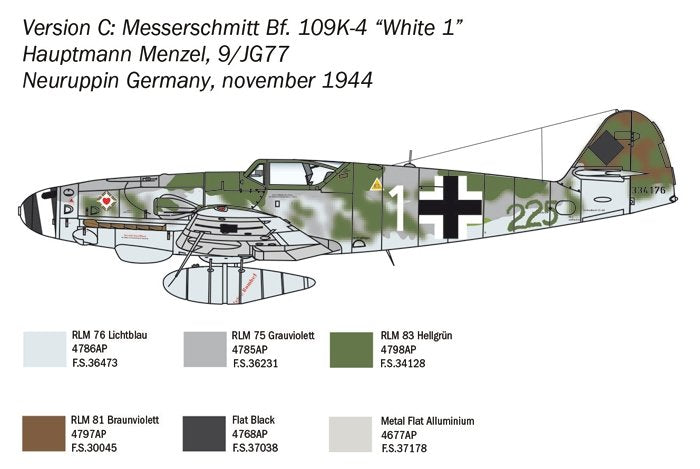 Italeri 2805 Bf 109 K-4 1/48 – zdjęcie 7