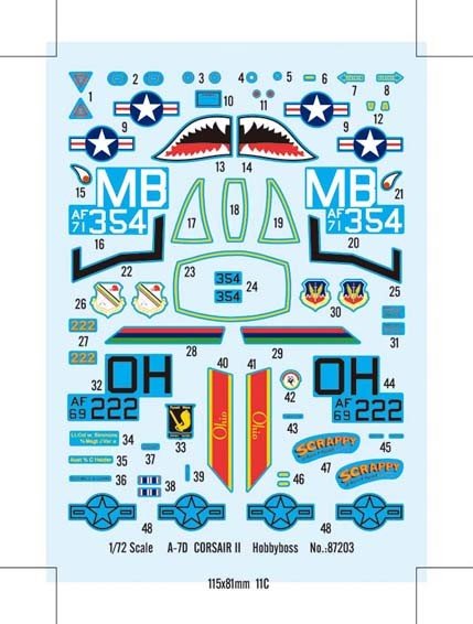Hobby Boss 87203 A-7D Corsair II 1/72 – image 2