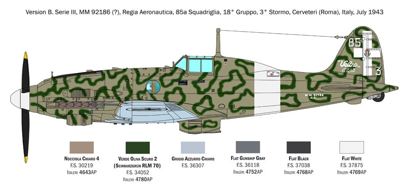Italeri 2519 Macchi C.205 Veltro 1/32 – image 12