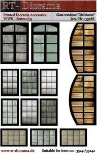 Accessoires imprimés RT-Diorama 35766 : Vitrines Vieux Manoir 1/35