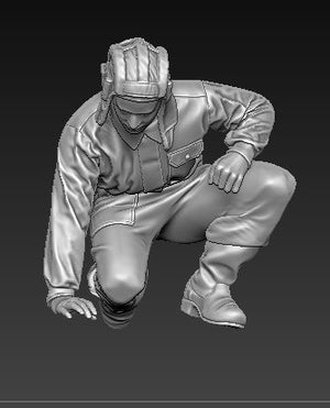 Glowel Miniatures 35006 Équipage de char soviétique inspectant le moteur 1/35 – imagen 3