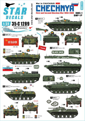 Star Decals 35-C1289 Guerre du Caucase 3 1/35